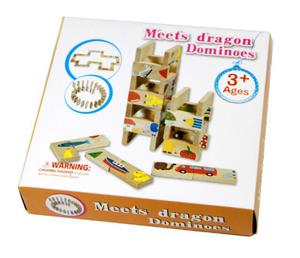 Blocs de construction en <span class=keywords><strong>bois</strong></span> pour enfants, 28 pièces, Puzzle d'<span class=keywords><strong>animaux</strong></span>, dragons, ML-995D - Product Image 6