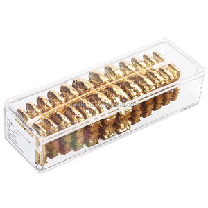 Nadeco Golden Acryl Valse Nagel Metalen Spiegel Nail Medium Vierkante Nagels Voor Lady Party <span class=keywords><strong>Finger</strong></span> <span class=keywords><strong>Tips</strong></span> - Product Image 3