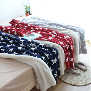 Chinois <span class=keywords><strong>Moulin</strong></span> Faire la Conception Sur Mesure Numérique Imprimé Hiver Micro Vison Sherpa Doublé Microfibre Couette Jette - Product Image 4