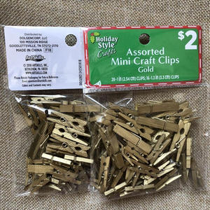 <span class=keywords><strong>Mini</strong></span> pinces <span class=keywords><strong>à</strong></span> <span class=keywords><strong>linge</strong></span> multifonctions, pince en bois DIY pour la chambre, Noël, la décoration de fête, l'école et les vêtements 44pcs Total - Product Image 2