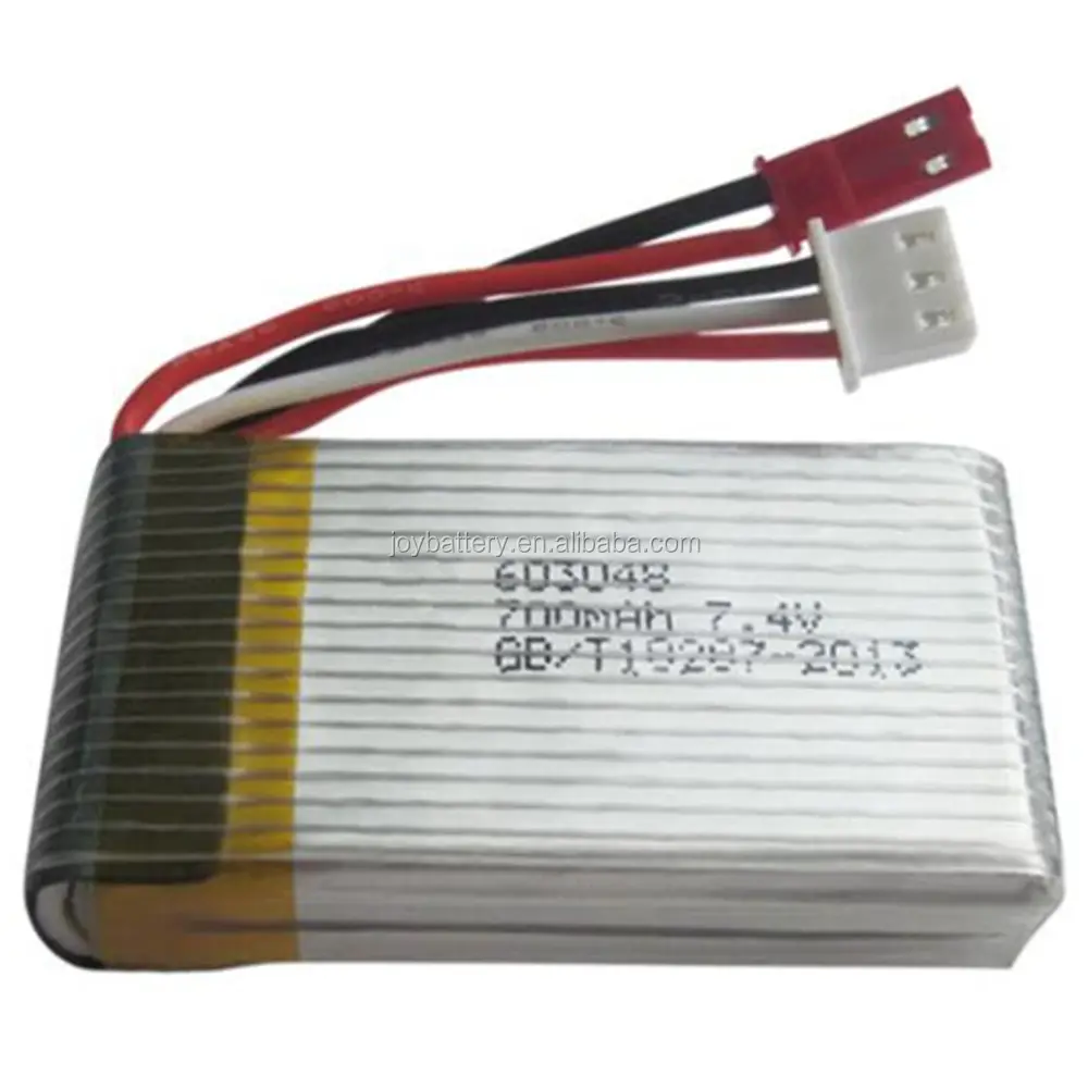 603048 2S 7.4V 700mAh 25C rate RC helicopter lipo battery for X600 F46 X601H JXD391 model aircraft