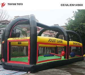 All-in-One Inflatable thể thao Arena cuối cùng combo inflatables bao gồm cả bóng rổ Trò chơi bắn súng cho hoạt động vui vẻ - Product Image 3