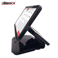 DiligenCe DC-1506 Sistema POS Todo en Uno con Pantalla Táctil Capacitiva Full HD de 15.6 Pulgadas para Restaurante, 11.6 Pulgadas, 4GB DDR3