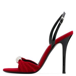 HMS134 New High Quality Brand Handmade <strong>Red</strong> <strong>Heel</strong> Slides Sandal Women Dress Shoes - Product Image 3