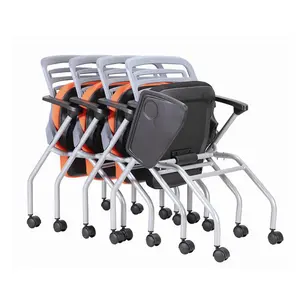 Kabel Folding Meeting Student Chairs With Writing Pad Furniture Foldable Stacking Chairs