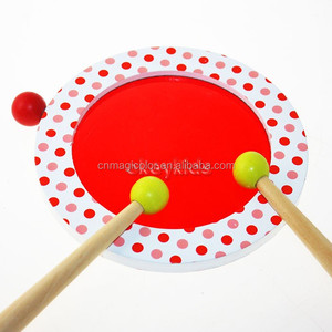 En gros nouvelle mode en bois rouge bébé <span class=keywords><strong>tambour</strong></span> jouet pour enfants <span class=keywords><strong>musical</strong></span> apprentissage W07J035 - Product Image 4