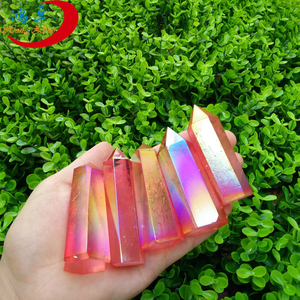 <span class=keywords><strong>Aura</strong></span> quartz En Gros rose <span class=keywords><strong>aura</strong></span> quartz guérison pierres et cristaux point/esprit quartz - Product Image 1