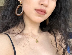 <span class=keywords><strong>Collana</strong></span> con Ciondolo a Forma di <span class=keywords><strong>Medaglione</strong></span> Vintage Xus, Avatar Regina, Moneta in <span class=keywords><strong>Oro</strong></span> 18k - Product Image 2