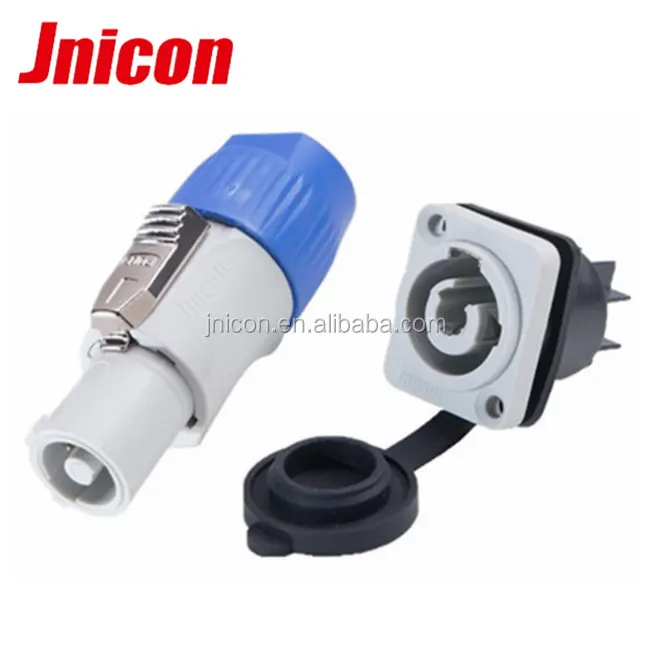 Outdoor 220v xlr plastic cable connector plug speaker waterproof welding 3 pin male female wire connector