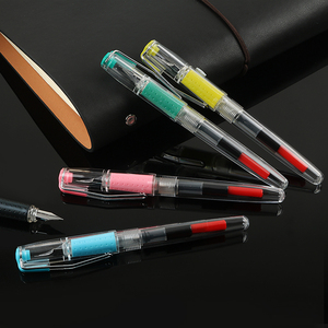 NUEVA Pluma Estilográfica China de Alta Gama EF Iraurita con Punta de 0.38mm, Clásica, para Negocios, Venta al por Mayor, Económica, Varios Colores Transparentes, de Plástico - Product Image 6