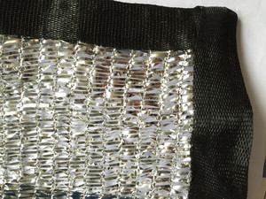 Aluminet Shade argent Tissu 50 - 80%, <span class=keywords><strong>le</strong></span> tissu aluminet d'ombre, ombre net.shade voile - Product Image 2