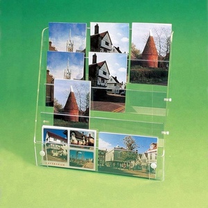4 tiers acrilico regalo di carta <span class=keywords><strong>display</strong></span> stand di Vendita Al Dettaglio/Negozio/Regalo POS Punto di Vendita Contatore/Parete