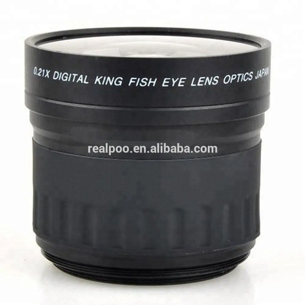 High Definition 52mm 0.21x Fisheye Lenses For Digital Camera