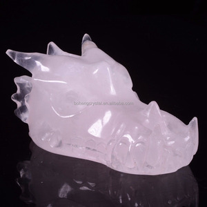 Comercio al por mayor natural Cristal <span class=keywords><strong>de</strong></span> cuarzo rosa <span class=keywords><strong>cabeza</strong></span> Tallada Dragón calavera <span class=keywords><strong>de</strong></span> cristal <span class=keywords><strong>de</strong></span> cuarzo - Product Image 4