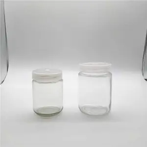 Verschillende Capaciteit 240Ml 350Ml 480Ml Glas Plant Tissue Cultuur Apparatuur Vessel Jar/Fles Plastic Deksel Met vent