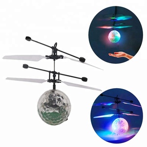 Dron Bola <span class=keywords><strong>Voladora</strong></span> de Cristal, Mini <span class=keywords><strong>Helicóptero</strong></span> de Inducción con Luz LED, Juguete de Dron Bola <span class=keywords><strong>Voladora</strong></span> - Product Image 1