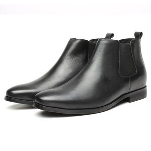 Fantaisie élégant casual véritable vache en cuir <span class=keywords><strong>noir</strong></span> cheville bottes <span class=keywords><strong>chelsea</strong></span> hommes - Product Image 5