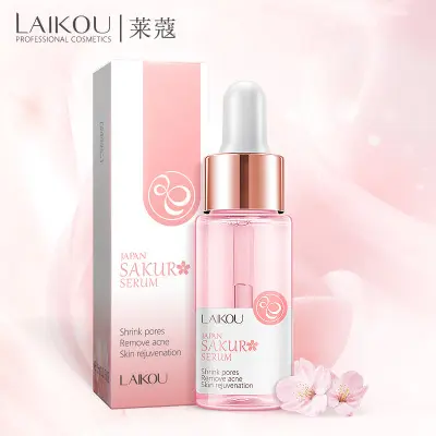 Laikou Huidverzorging Revitaliserende Krimpen Poriën Verwijderen Acne Natuurlijke Japan Sakura Gezicht Serum