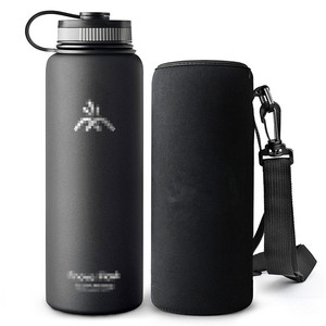 Tùy Chỉnh 40 Oz Neoprene Không Thấm Nước Nhiệt Tái Sử Dụng Thiết Kế Giản Dị Có Thể Điều Chỉnh Dây Đeo Vai Túi Phía Trước Chai Nước Tàu Sân Bay - Product Image 6