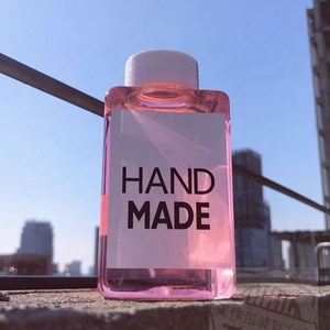 Kare şekilli <span class=keywords><strong>PP</strong></span> plastik Pet şişe 100ml-1000ml seyahat dostu boş vidalı kapak su çay gıda suyu logosu için - Product Image 3