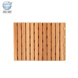 Paneles acústicos de madera con ranura, Material de aislamiento acústico, protección ambiental