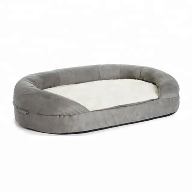 Fábrica atacado New Design Luxo Bolster pet fornecimentos pet cama do cão Da Espuma Da Memória