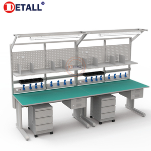 Banc de travail industriel Detall, mobilier modulaire, table d'atelier pour <span class=keywords><strong>technicien</strong></span> - Product Image 2