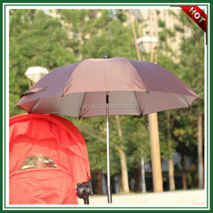 Parasol de <span class=keywords><strong>poussette</strong></span> automatique <span class=keywords><strong>BabyFond</strong></span> nouvelle génération, design moderne, pliable en pongé, métal, pour soleil et pluie, accessoire bébé flexible pour voyage - Product Image 5