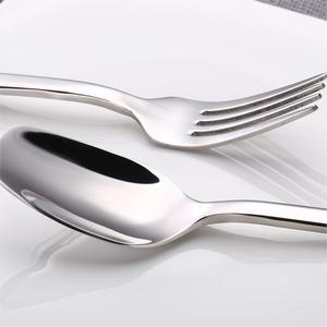 Western Germany Design Square Handle 4pcs Stainless Steel 18/10 Spoon Fork Silverware Dinnerware Set