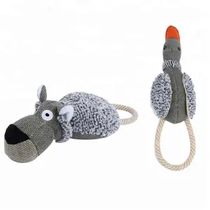 Hond Speelgoed Squeakers Groothandel Huisdier Speelgoed Voor Hond Katoen Eend Pettoys Voor Hond Kauwen Speelgoed