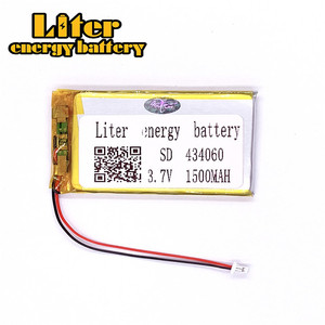 Plug 1.0-2 P 3.7 V 434060 1500 mah factory high quality lithium polymer battery rechargeable li-ion battery lipo - Product Image 2