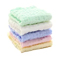 Chiffons de bain absorbants en coton pour nouveau-né, serviette de toilette pour bébés, 6 couches, nappe en mousseline organique, pour la peau sensible, paquet de 5