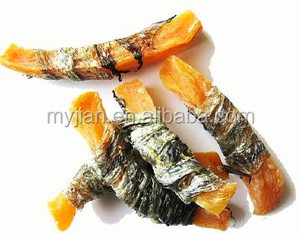 Sucreries séchées pour chien et animaux domestiques, emballage en peau <span class=keywords><strong>de</strong></span> poisson, patates douces, riche en protéine, shandong, myjian, collations naturelles, amuse aux aliments - Product Image 4