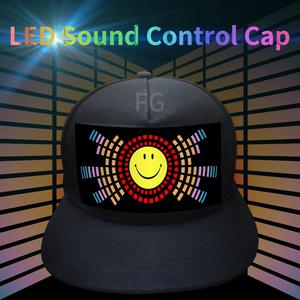 Mới đến <span class=keywords><strong>LED</strong></span> âm thanh hoạt động Mũ bóng chày cho nam giới cho bên cosplay thể thao giản dị kinh doanh & cảnh ngoài trời - Product Image 2