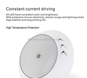 Hentech Completely Waterproof <strong>LED</strong> <strong>Pool</strong> <strong>Light</strong> IP68 18W RGB/Warm White/cool White Suitable for All Kinds of Swimming <strong>Pool</strong>