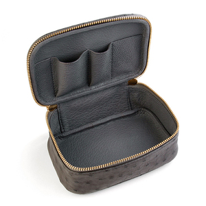 Men's <b>Travel</b> Kits Ostrich Genuine Leather Monogrammed <b>Toiletry</b> <b>Bag</b> - Product Image 5