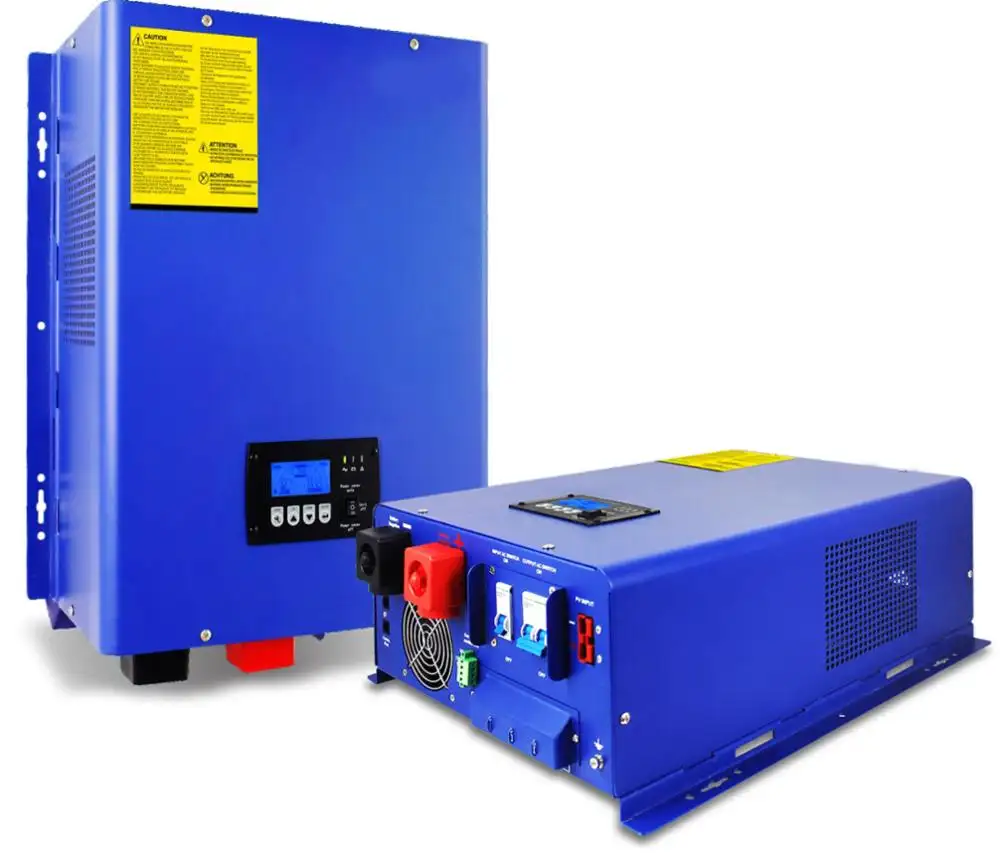 8kw 10kw 12kw pure sine wave off hybrid low frequency inverters with mppt charge controller off grid power solar inverter