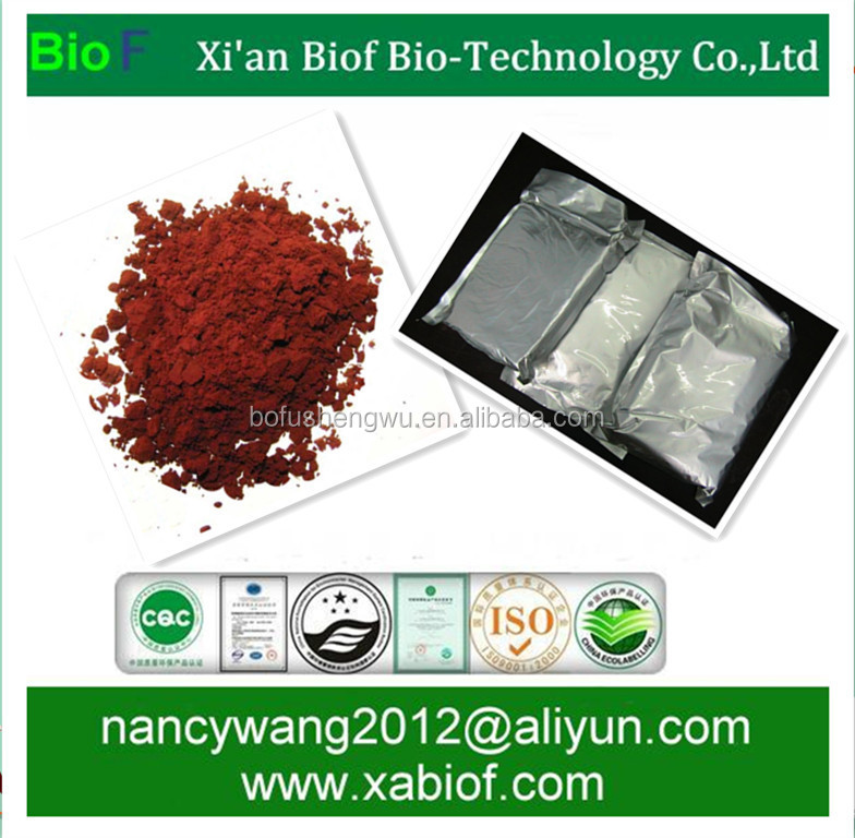 Astaxanthin βαθμού τροφίμων οργανικό μαζικό 2% 5% Astaxanthin σκονών 2