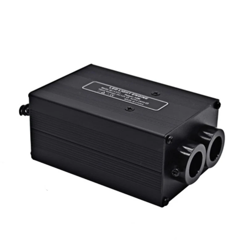 12 Вт, 12 В постоянного тока, используемый в автомобиле, RGBW мерцающий двойной волоконно-оптический разъем небольшого размера, Звездный потолочный светильник, двигатель