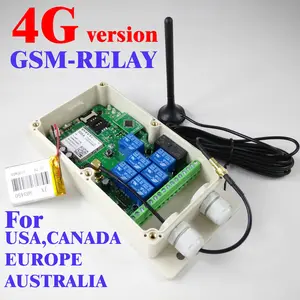 GSM remote relay switch box (4G Version ,seven relay output)