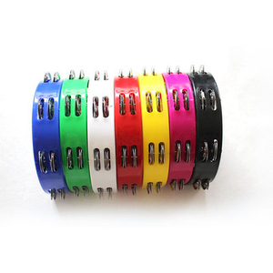 Vendita calda diretta in fabbrica strumenti a percussione musicali colorati anello a doppia mano in plastica con scatola dei colori - Product Image 3