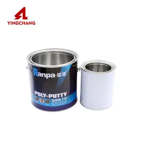 Factory price metal round tin empty tin tinplate can pail manufacturers for 0.1l 1l paint support oem