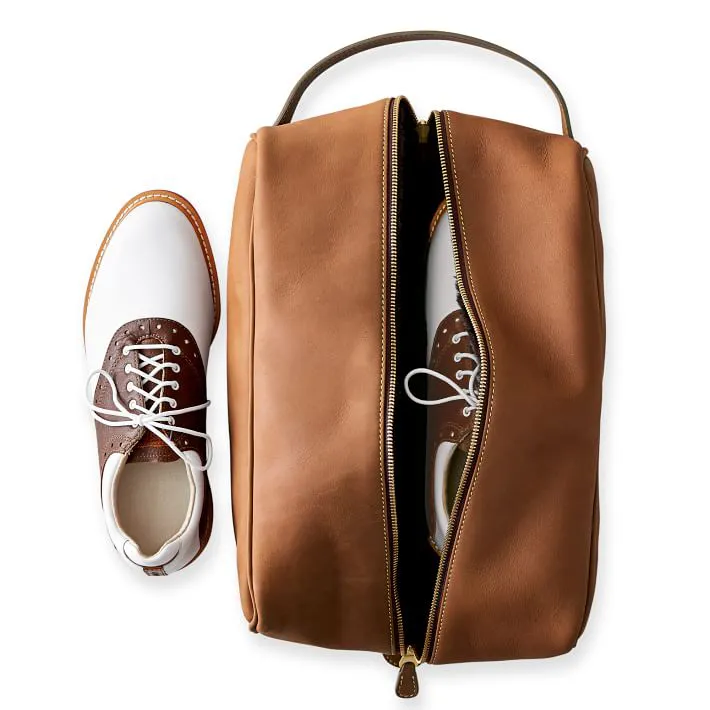 Sac à chaussures en cuir Pu avec Logo personnalisé, sac à main personnalisé avec doublure en fausse fourrure, sac à chaussures Portable de voyage de Golf à fermeture éclair