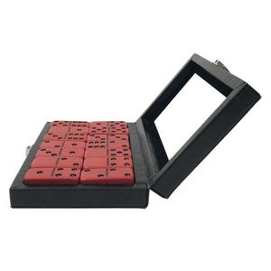 Ensemble de dominos professionnels en plastique, 12 pièces, avec boîte en cuir - Product Image 3