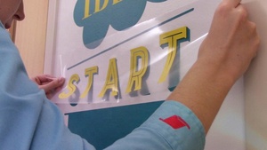 SOMITAPE SH372 Household Making 12inches 12feet <strong>Transfer</strong> <strong>Tape</strong> for Letters and Decals - Product Image 6
