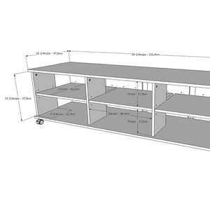 2025 Heap Dragon Mart Dubaï Meuble TV avec roues - Product Image 2