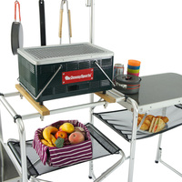 Ensemble de table de cuisine pliable multifonctionnelle Onwaysports pour DJ, fête, barbecue, table à manger OW-N175