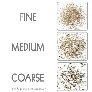 Shaker de sel et de poivre en acier inoxydable, grand verre en céramique réglable, Premium et personnalisé - Product Image 5