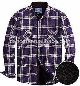 Para hombre de franela clip de <span class=keywords><strong>lana</strong></span> de cordero térmica <span class=keywords><strong>camisa</strong></span> - Product Image 1