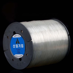 Alambre elástico transparente fuerte y de buena calidad importado coreano de 0,8mm con 1000 metros por rollo - Product Image 1